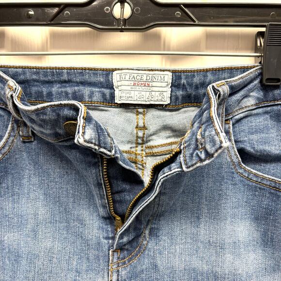 Fat Face Jeans, Hertford Skinny Capri, British, Medium Wash, Cropped, Size 10 - Picture 3 of 4